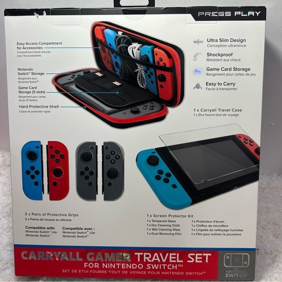 Press play carryal gamer travel set for nintendo switch - Picture 3 of 8